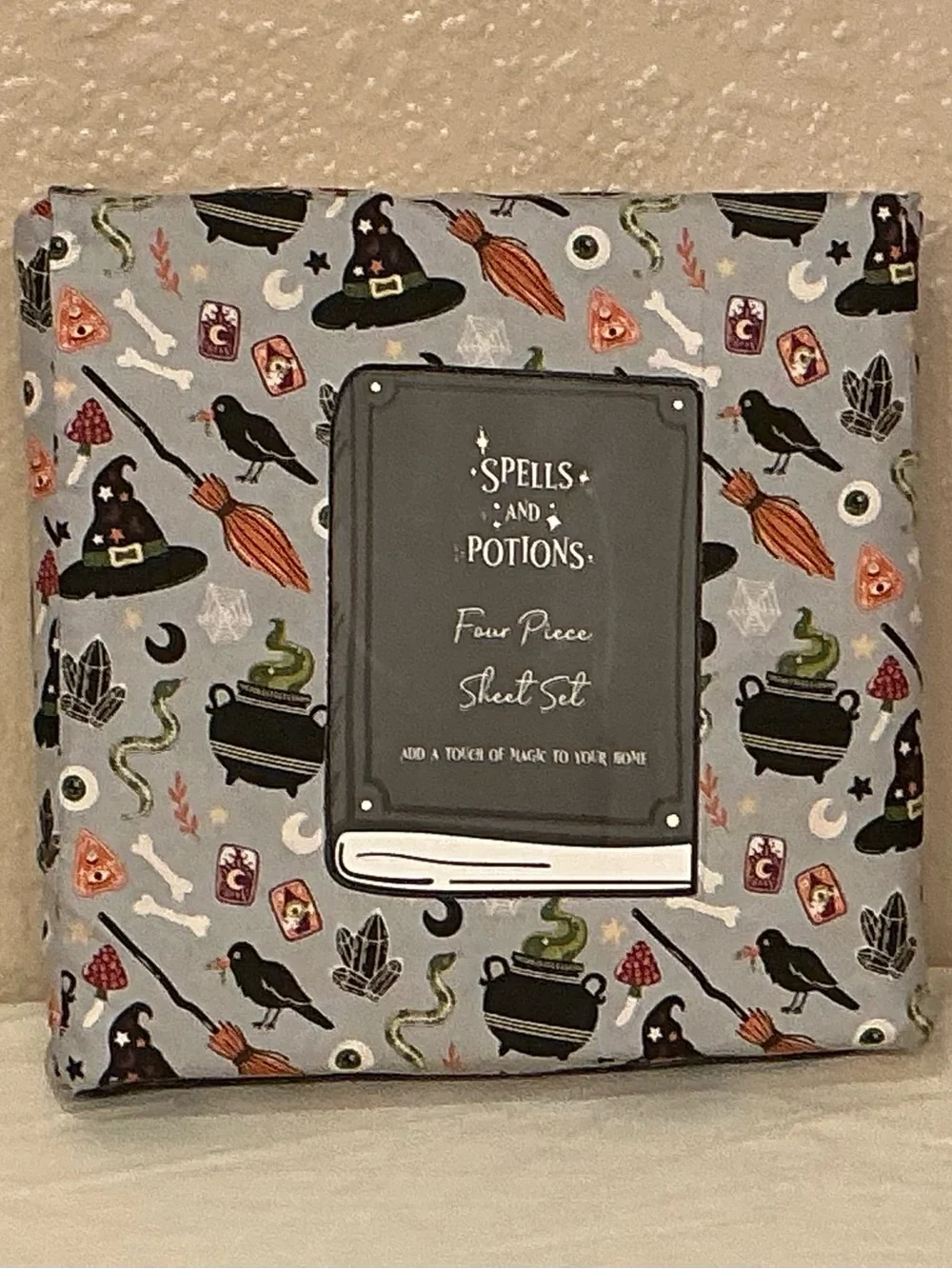 Spells and Potions Grey Halloween Witchy Full Sheet Set